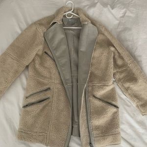 ASOS Moto Teddy Coat